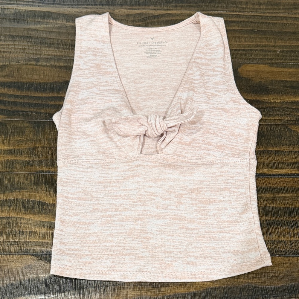 A&E Knotted Peep Tank Top